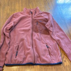 L.L. Bean Pink Fleece Zip-Up Jacket